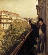 Gustave Caillebotte The man stand on the terrace oil on canvas